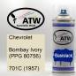 Preview: Chevrolet, Bombay Ivory (PPG 80756), 701C (1957): 400ml Sprühdose, von ATW Autoteile West.